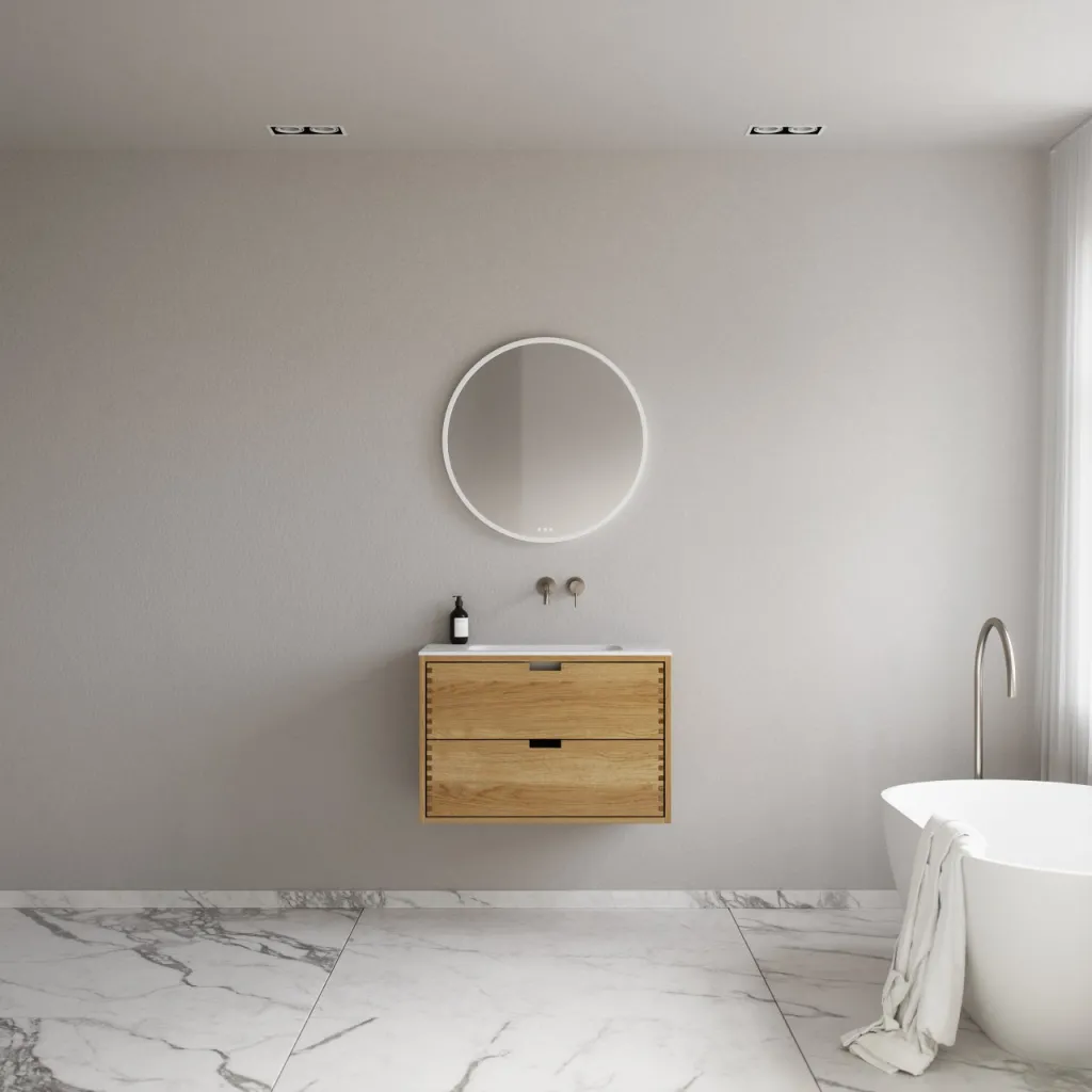 CPH Tapwork Soft 80 - MKIII, Fingertappet Snedkermøbel i Natur Eg inkl. Mathvid SolidTec® Vask
