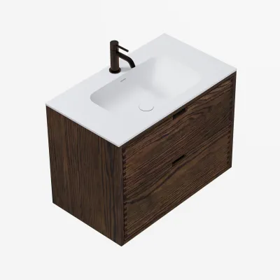 CPH Tapwork Soft 80 - MKIII, Fingertappet Snedkermøbel i Røget Eg inkl. Mathvid SolidTec® Vask