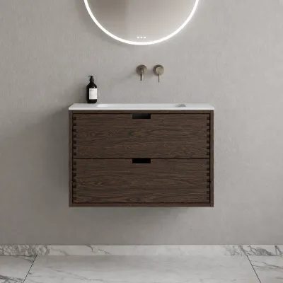 CPH Tapwork Soft 80 - MKIII, Fingertappet Snedkermøbel i Røget Eg inkl. Mathvid SolidTec® Vask