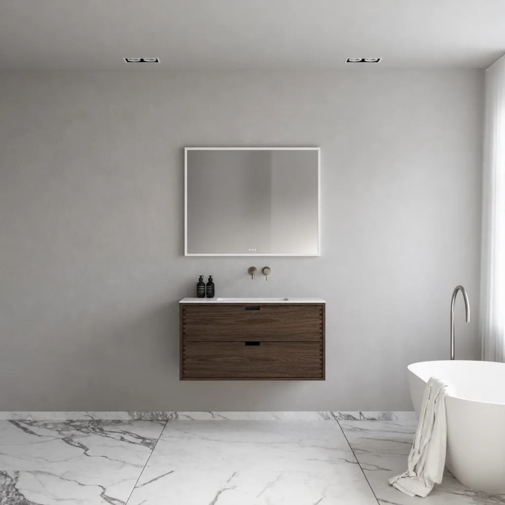 CPH Tapwork Soho 100 - MKIII, Fingertappet Snedkermøbel i Røget Eg inkl. Mathvid SolidTec® Vask
