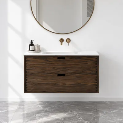 CPH Tapwork Soft 100 - MKIII, Fingertappet Snedkermøbel i Røget Eg inkl. Mathvid SolidTec® Vask