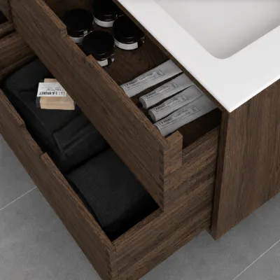 CPH Tapwork Soho 120 - MKIII, Fingertappet Snedkermøbel i Røget Eg inkl. Mathvid SolidTec® Vask
