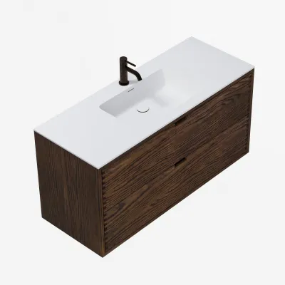 CPH Tapwork Soho 120 - MKIII, Fingertappet Snedkermøbel i Røget Eg inkl. Mathvid SolidTec® Vask