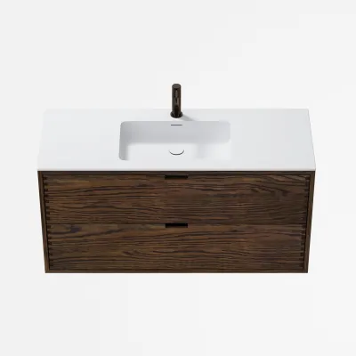 CPH Tapwork Soho 120 - MKIII, Fingertappet Snedkermøbel i Røget Eg inkl. Mathvid SolidTec® Vask