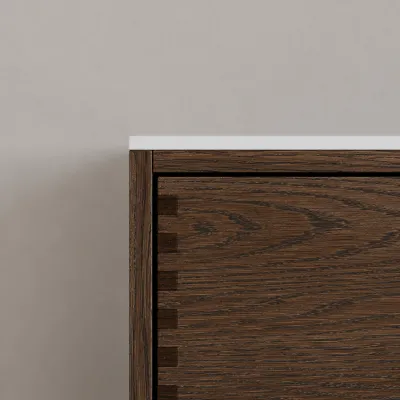 CPH Tapwork Soho 120 - MKIII, Fingertappet Snedkermøbel i Røget Eg inkl. Mathvid SolidTec® Vask