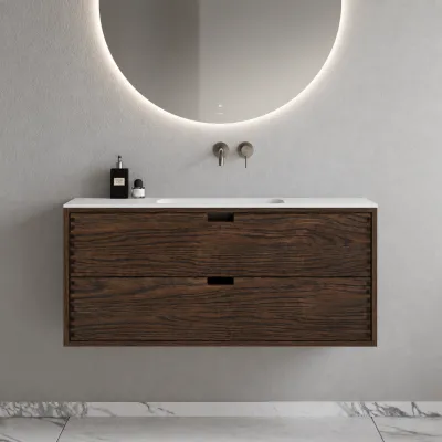 CPH Tapwork Soho 120 - MKIII, Fingertappet Snedkermøbel i Røget Eg inkl. Mathvid SolidTec® Vask