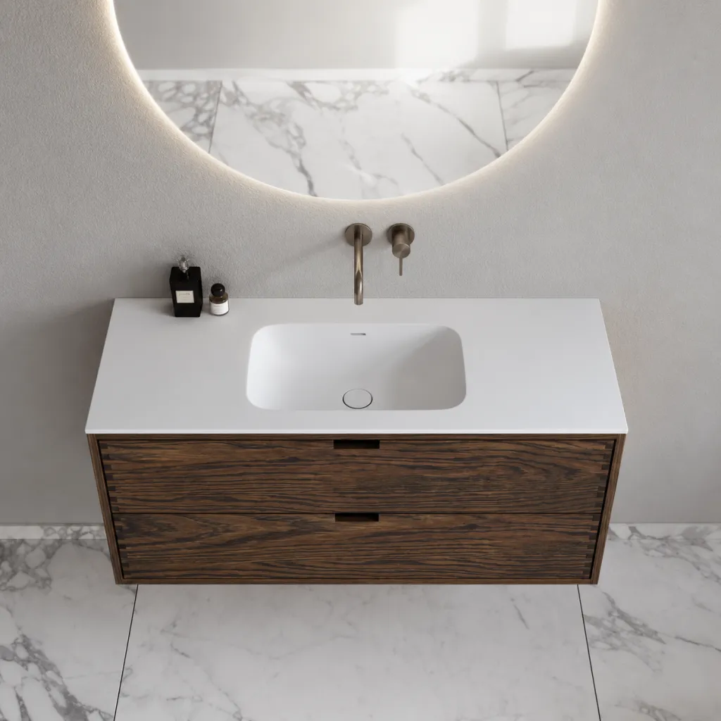 CPH Tapwork Soft 120 - MKIII, Fingertappet Snedkermøbel i Røget Eg inkl. Mathvid SolidTec® Vask