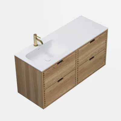 CPH Tapwork Soft 120L - MKIII, Fingertappet Snedkermøbel i Natur Eg inkl. Mathvid SolidTec® Vask