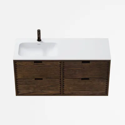 CPH Tapwork Soft 120L - MKIII, Fingertappet Snedkermøbel i Røget Eg inkl. Mathvid SolidTec® Vask