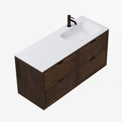 CPH Tapwork Soft 120R - MKIII, Fingertappet Snedkermøbel i Røget Eg inkl. Mathvid SolidTec® Vask