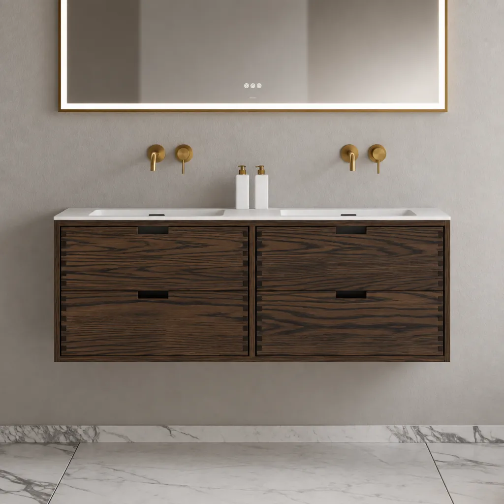 CPH Tapwork Soho 120D - MKIII, Fingertappet Snedkermøbel i Røget Eg inkl. Mathvid SolidTec® Vask