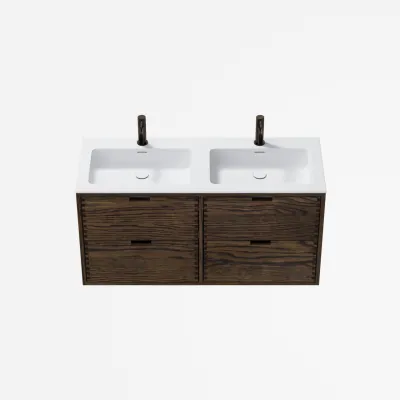 CPH Tapwork Soho 120D - MKIII, Fingertappet Snedkermøbel i Røget Eg inkl. Mathvid SolidTec® Vask