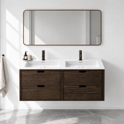 CPH Tapwork Soho 120D - MKIII, Fingertappet Snedkermøbel i Røget Eg inkl. Mathvid SolidTec® Vask