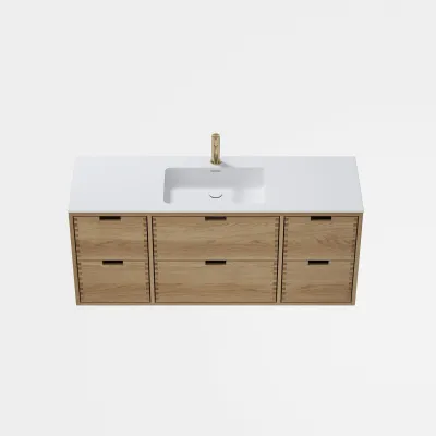 CPH Tapwork Soho 140 - MKIII, Fingertappet Snedkermøbel i Natur Eg inkl. Mathvid SolidTec® Vask