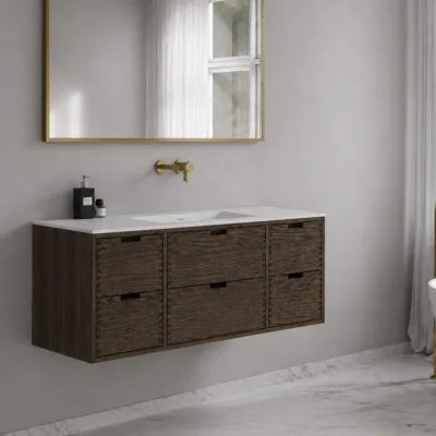 CPH Tapwork Soho 140 - MKIII, Fingertappet Snedkermøbel i Røget Eg inkl. Mathvid SolidTec® Vask