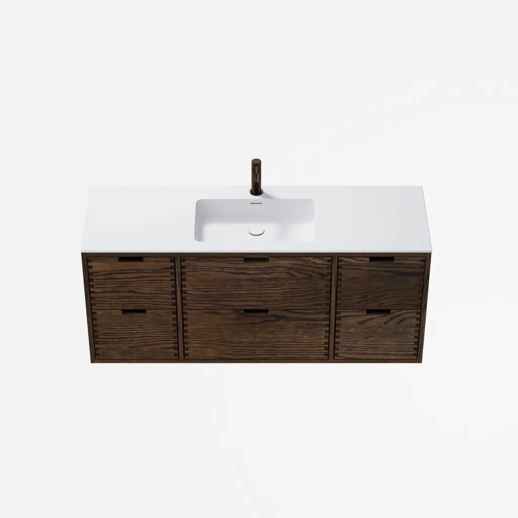 CPH Tapwork Soho 140 - MKIII, Fingertappet Snedkermøbel i Røget Eg inkl. Mathvid SolidTec® Vask