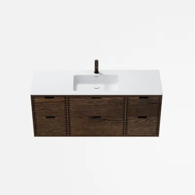 CPH Tapwork Soho 140 - MKIII, Fingertappet Snedkermøbel i Røget Eg inkl. Mathvid SolidTec® Vask