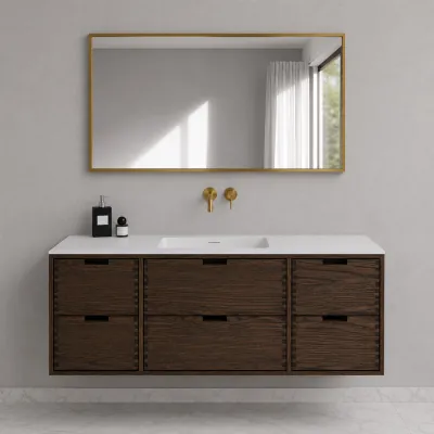 CPH Tapwork Soho 140 - MKIII, Fingertappet Snedkermøbel i Røget Eg inkl. Mathvid SolidTec® Vask