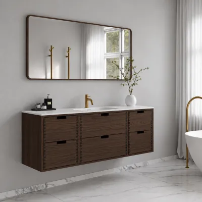 CPH Tapwork Soho 140 - MKIII, Fingertappet Snedkermøbel i Røget Eg inkl. Mathvid SolidTec® Vask