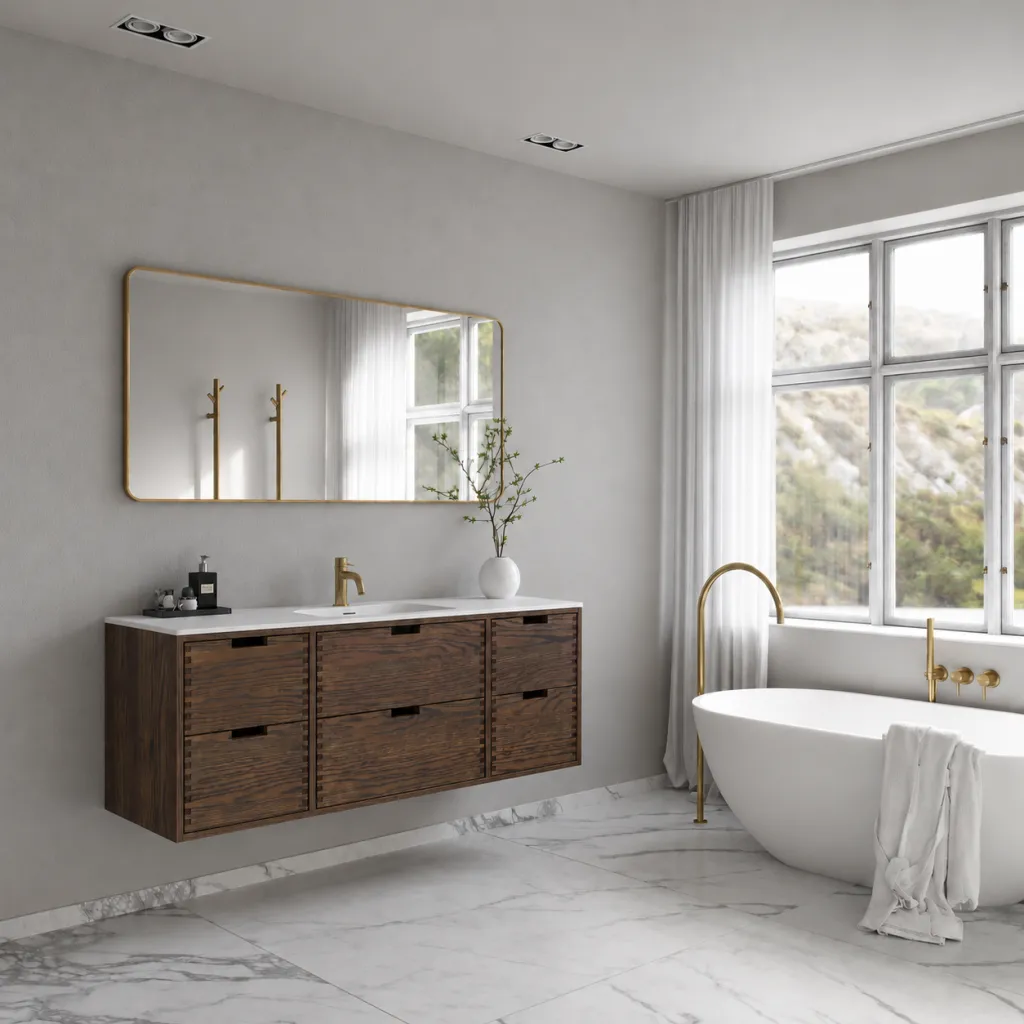 CPH Tapwork Soft 140 - MKIII, Fingertappet Snedkermøbel i Røget Eg inkl. Mathvid SolidTec® Vask