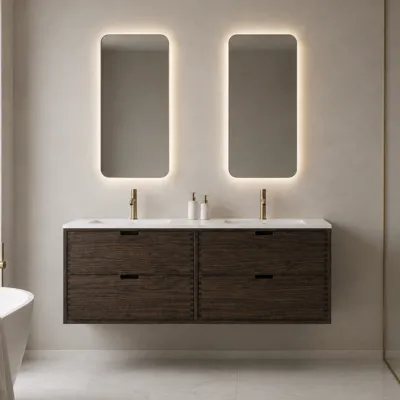 CPH Tapwork Soho 140D - MKIII, Fingertappet Snedkermøbel i Røget Eg inkl. Mathvid SolidTec® Vask