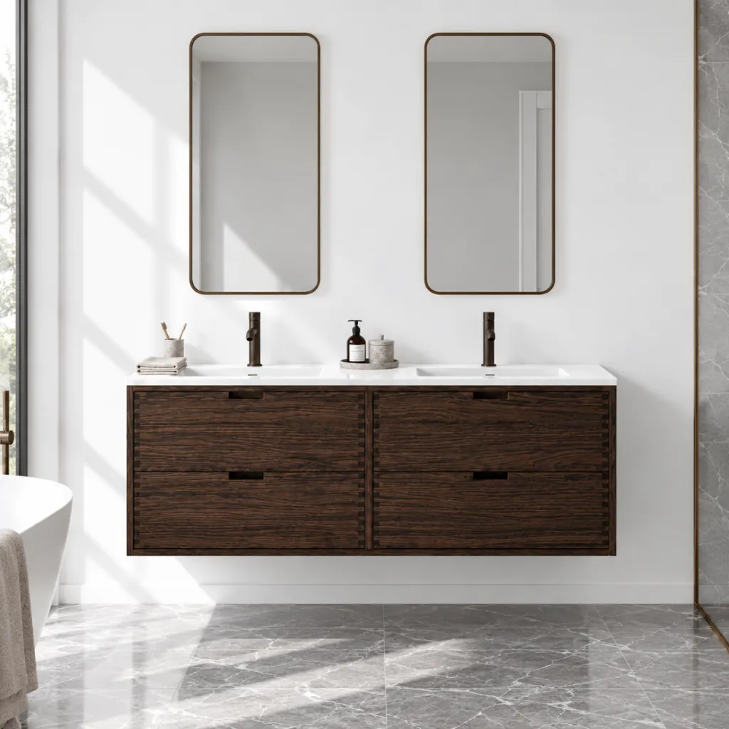 CPH Tapwork Soho 140D - MKIII, Fingertappet Snedkermøbel i Røget Eg inkl. Mathvid SolidTec® Vask