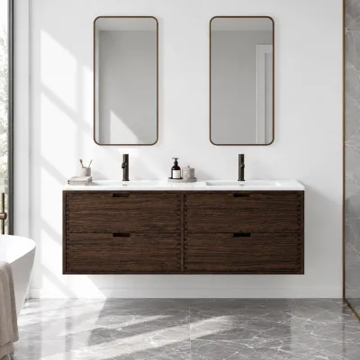 CPH Tapwork Soho 140D - MKIII, Fingertappet Snedkermøbel i Røget Eg inkl. Mathvid SolidTec® Vask