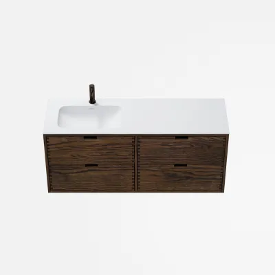 CPH Tapwork Soft 140L - MKIII, Fingertappet Snedkermøbel i Røget Eg inkl. Mathvid SolidTec® Vask