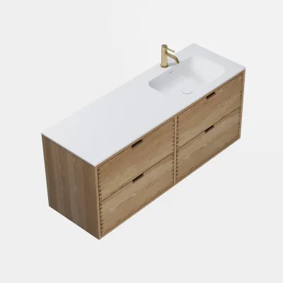 CPH Tapwork Soft 140R - MKIII, Fingertappet Snedkermøbel i Natur Eg inkl. Mathvid SolidTec® Vask