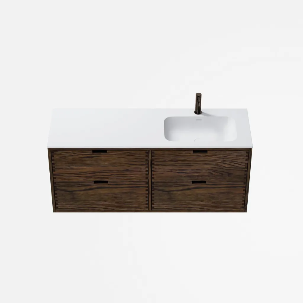 CPH Tapwork Soft 140R - MKIII, Fingertappet Snedkermøbel i Røget Eg inkl. Mathvid SolidTec® Vask