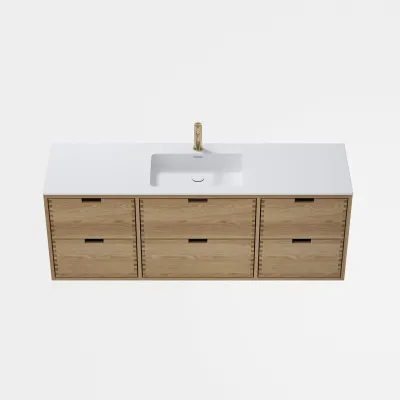 CPH Tapwork Soho 160C - MKIII, Fingertappet Snedkermøbel i Natur Eg inkl. Mathvid SolidTec® Vask