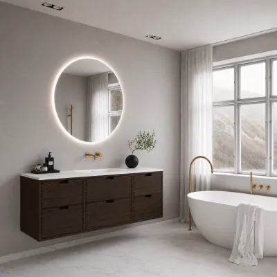 CPH Tapwork Soho 160 - MKIII, Fingertappet Snedkermøbel i Røget Eg inkl. Mathvid SolidTec® Vask