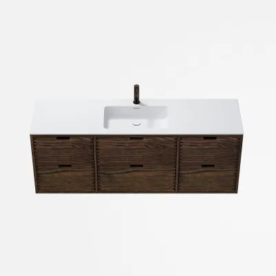 CPH Tapwork Soho 160 - MKIII, Fingertappet Snedkermøbel i Røget Eg inkl. Mathvid SolidTec® Vask