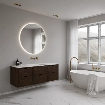 CPH Tapwork Soho 160 - MKIII, Fingertappet Snedkermøbel i Røget Eg inkl. Mathvid SolidTec® Vask