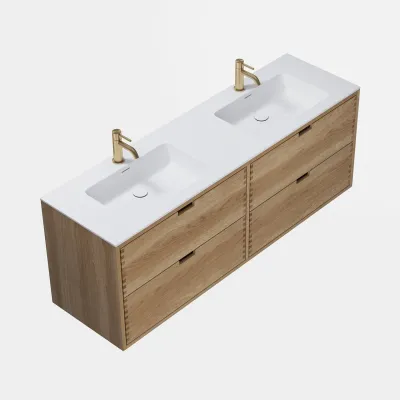 CPH Tapwork Soho 160D - MKIII, Fingertappet Snedkermøbel i Natur Eg inkl. Mathvid SolidTec® Vask