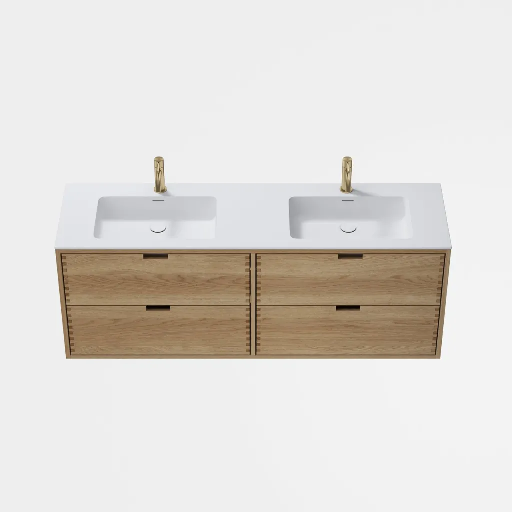 CPH Tapwork Soho 160D - MKIII, Fingertappet Snedkermøbel i Natur Eg inkl. Mathvid SolidTec® Vask
