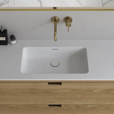 CPH Tapwork Soho 160D - MKIII, Fingertappet Snedkermøbel i Natur Eg inkl. Mathvid SolidTec® Vask