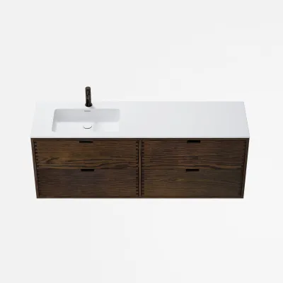 CPH Tapwork Soho 160L - MKIII, Fingertappet Snedkermøbel i Røget Eg inkl. Mathvid SolidTec® Vask