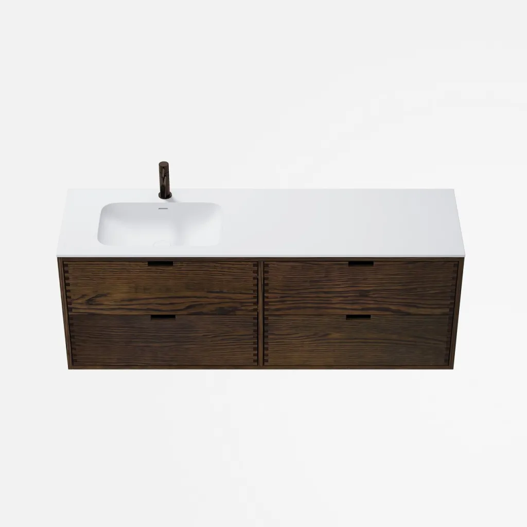 CPH Tapwork Soft 160L - MKIII, Fingertappet Snedkermøbel i Røget Eg inkl. Mathvid SolidTec® Vask