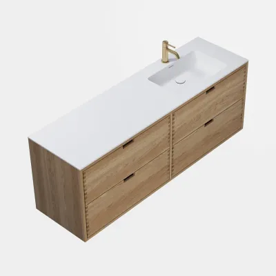 CPH Tapwork Soho 160R - MKIII, Fingertappet Snedkermøbel i Natur Eg inkl. Mathvid SolidTec® Vask
