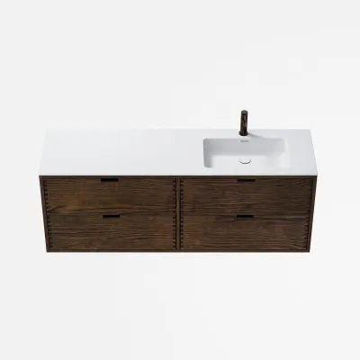 CPH Tapwork Soho 160R - MKIII, Fingertappet Snedkermøbel i Røget Eg inkl. Mathvid SolidTec® Vask