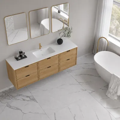 CPH Tapwork Soho 180C - MKIII, Fingertappet Snedkermøbel i Natur Eg inkl. Mathvid SolidTec® Vask