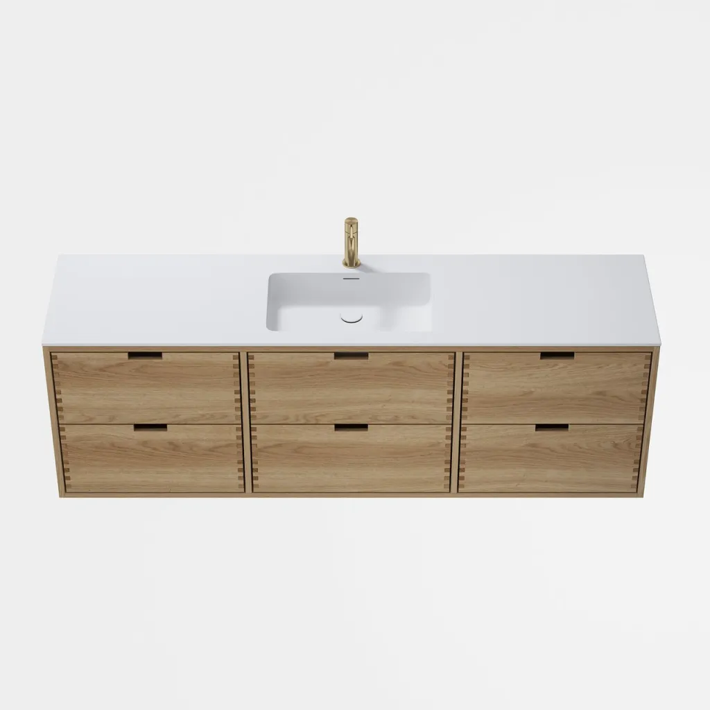 CPH Tapwork Soho 180C - MKIII, Fingertappet Snedkermøbel i Natur Eg inkl. Mathvid SolidTec® Vask