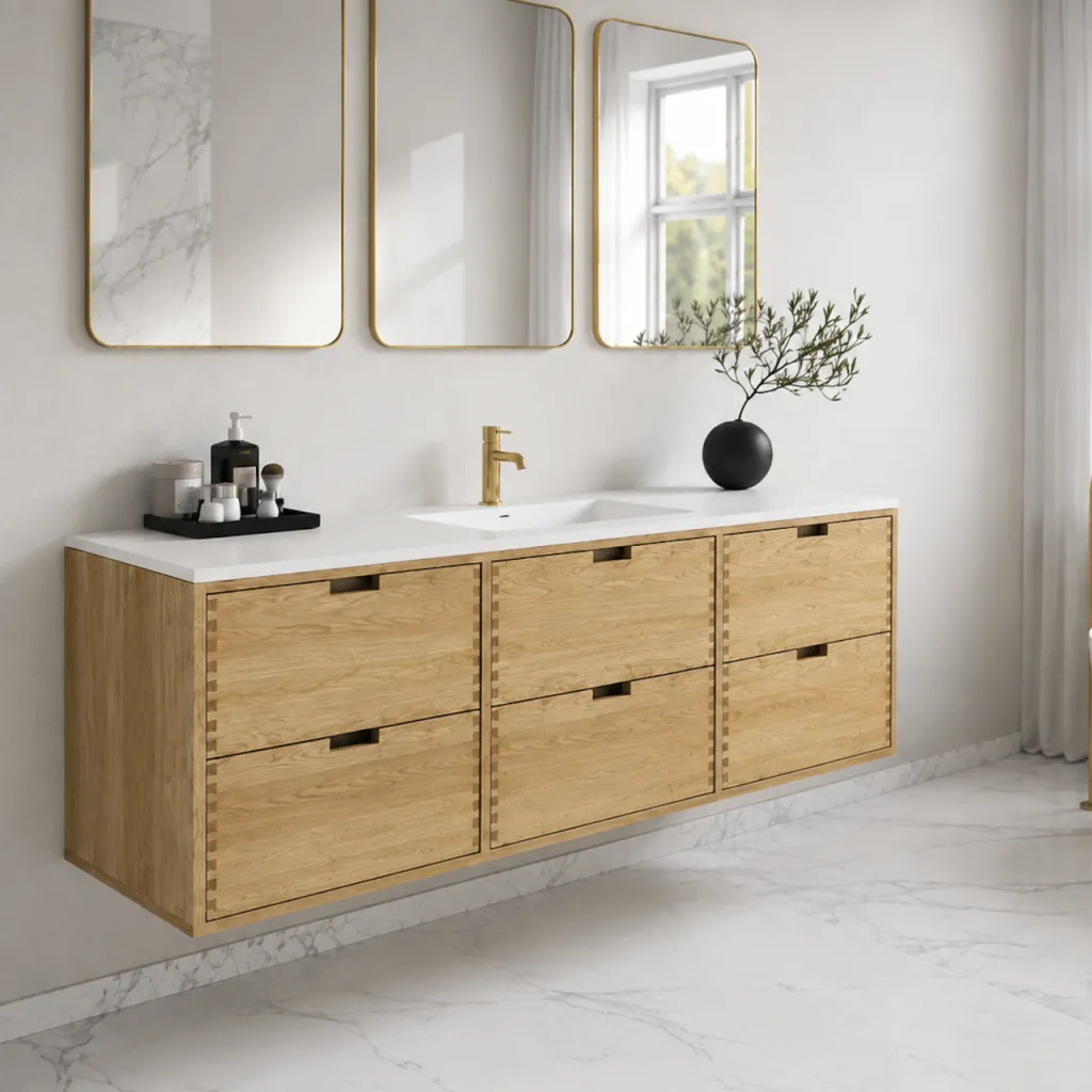 CPH Tapwork Soho 180C - MKIII, Fingertappet Snedkermøbel i Natur Eg inkl. Mathvid SolidTec® Vask