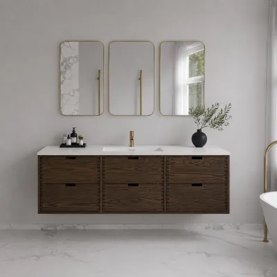 CPH Tapwork Soho 180 - MKIII, Fingertappet Snedkermøbel i Røget Eg inkl. Mathvid SolidTec® Vask