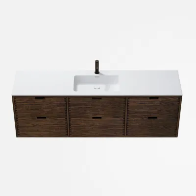 CPH Tapwork Soho 180 - MKIII, Fingertappet Snedkermøbel i Røget Eg inkl. Mathvid SolidTec® Vask
