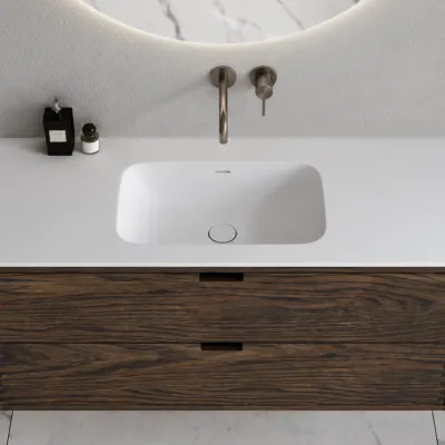 CPH Tapwork Soft 180 - MKIII, Fingertappet Snedkermøbel i Røget Eg inkl. Mathvid SolidTec® Vask