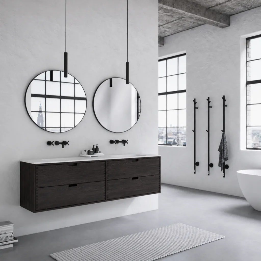 CPH Tapwork Soho 180D - MKIII, Fingertappet Snedkermøbel i Røget Eg inkl. Mathvid SolidTec® Vask