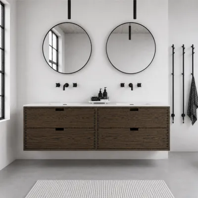 CPH Tapwork Soho 180D - MKIII, Fingertappet Snedkermøbel i Røget Eg inkl. Mathvid SolidTec® Vask