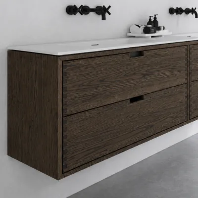CPH Tapwork Soho 180D - MKIII, Fingertappet Snedkermøbel i Røget Eg inkl. Mathvid SolidTec® Vask